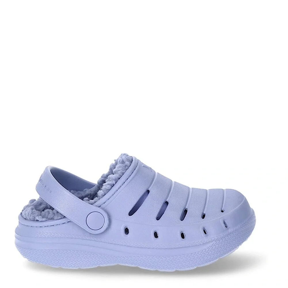Rugged Shark TODDLER GIRLS FAUX SHERPA LINED Clogs SIZE 9 Violet Sandals NEW
